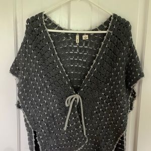 Anthropologie Moth Crocheted Sweater Vest